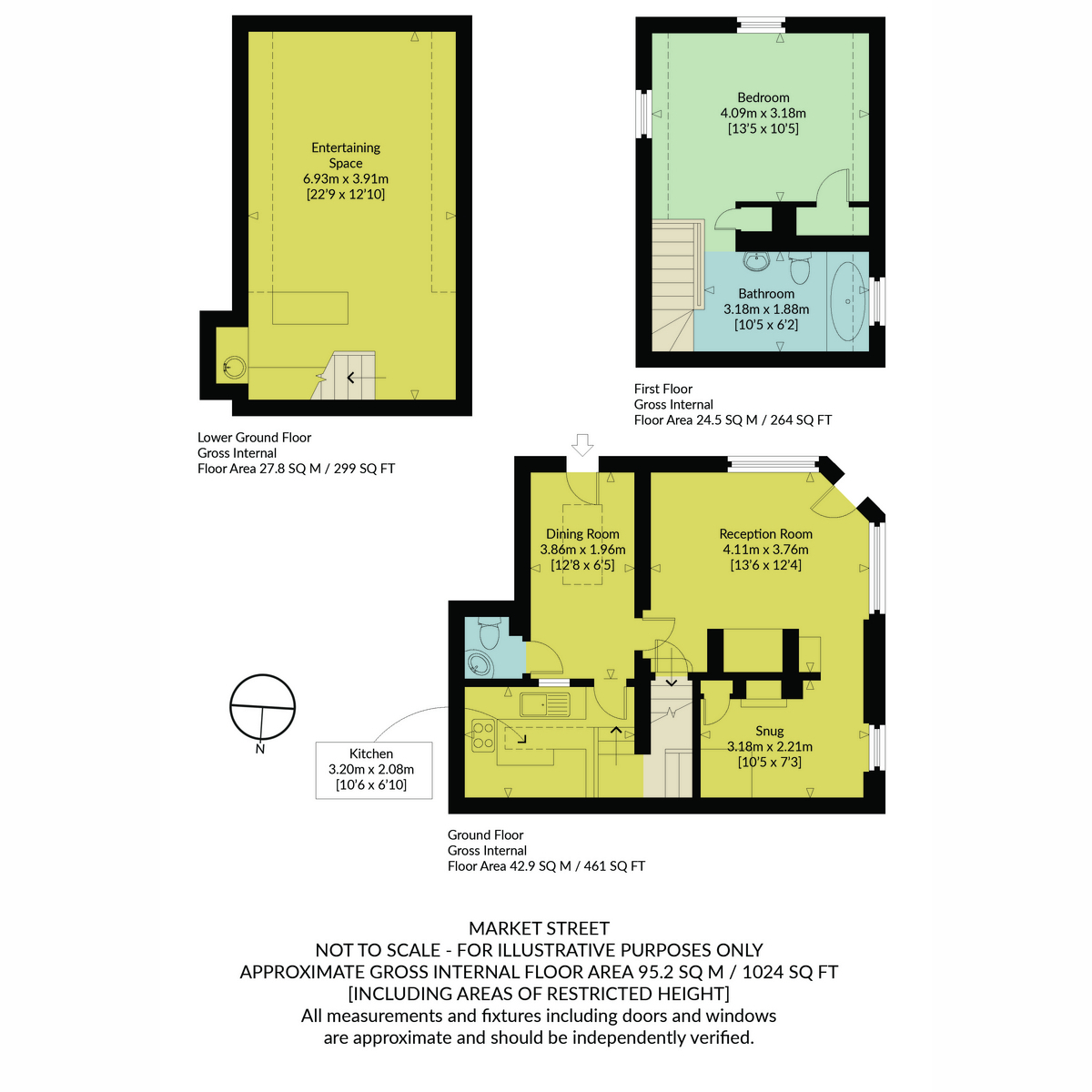 3, Market Street, Deal floorplan