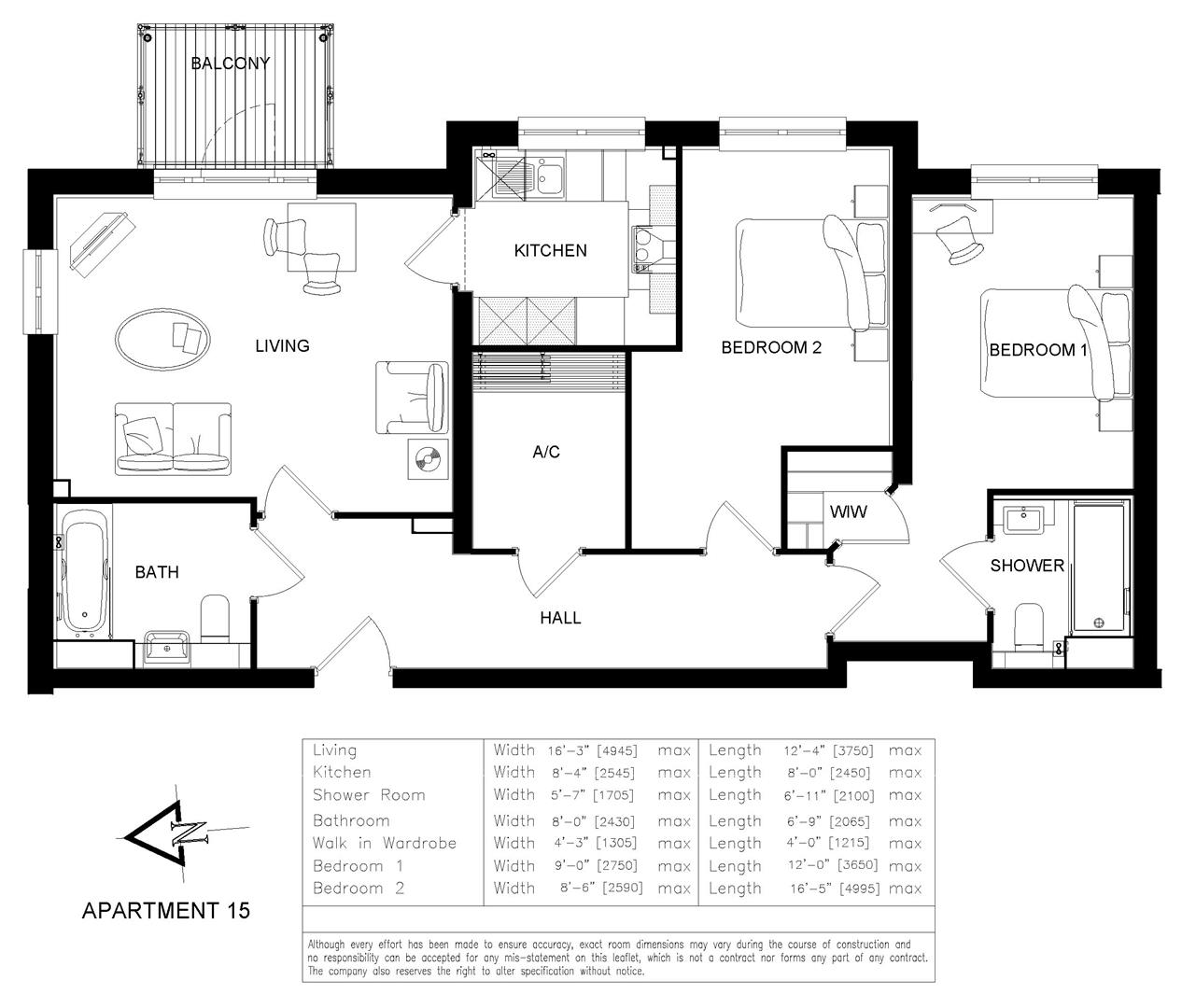 15 Manns Lodge, Victoria Road, Cranleigh floorplan