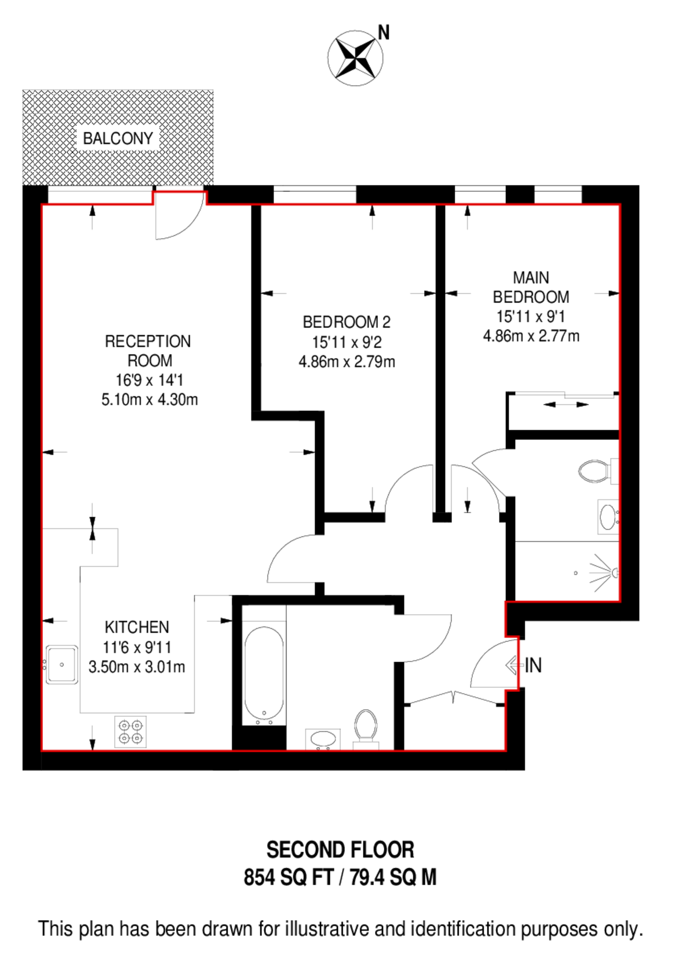 Harford Street, Mile End floorplan