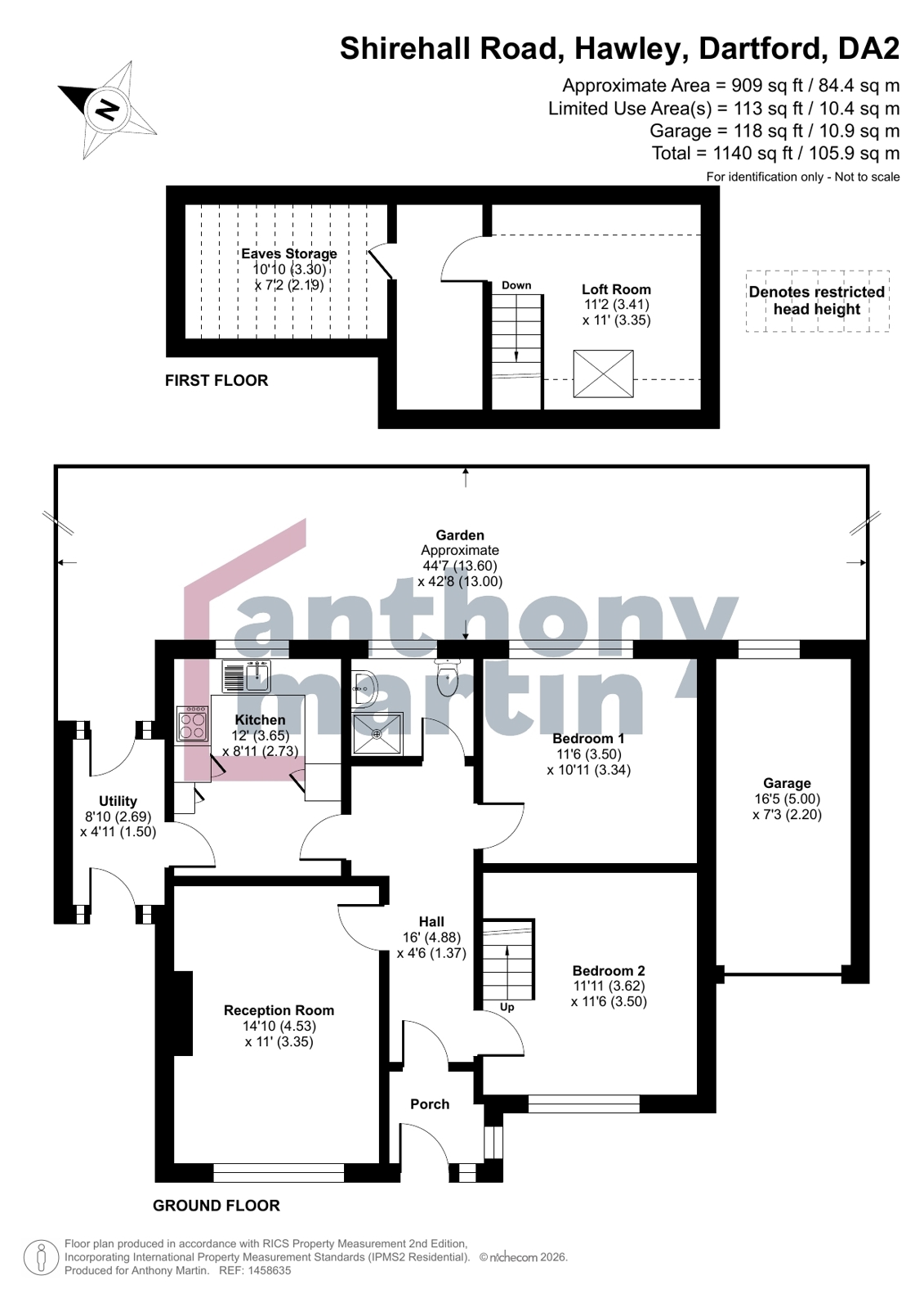 194, Shirehall Road, Dartford floorplan