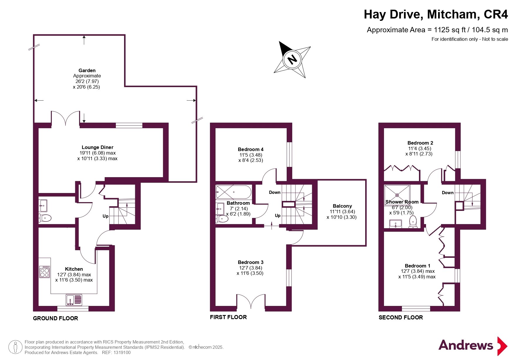 23, Hay Drive, Mitcham floorplan