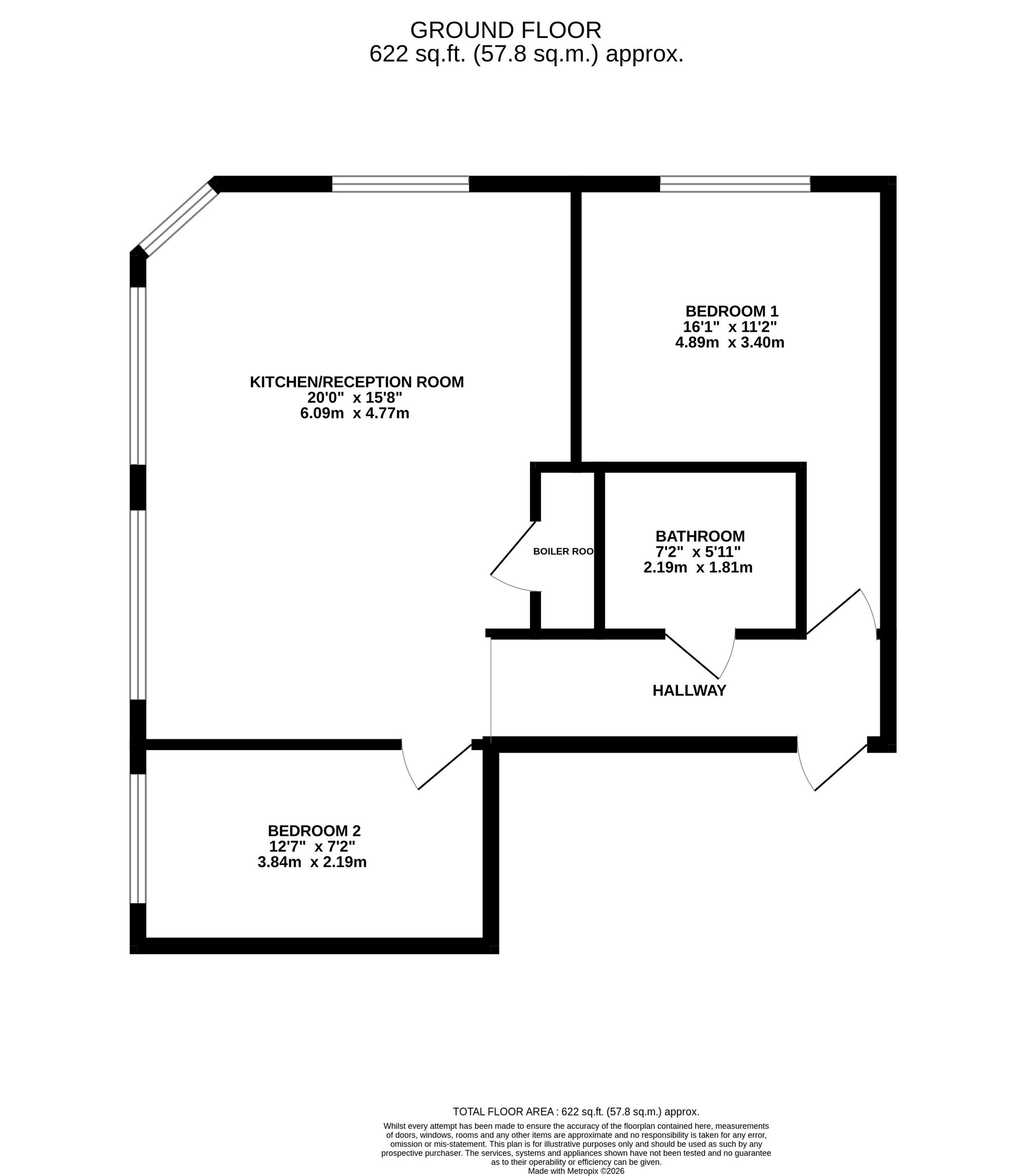 Apt 8, Bloomsbury House, Northampton floorplan