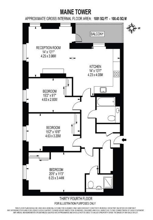 Harbour Way, London floorplan