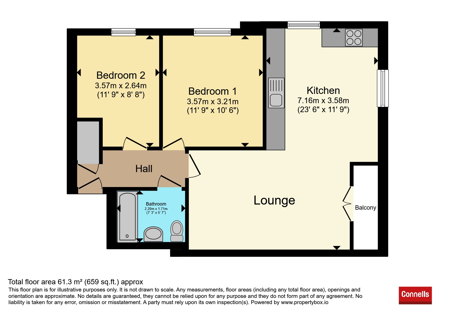 Flat 21, 73b, Springfield Road, Chelmsford floorplan