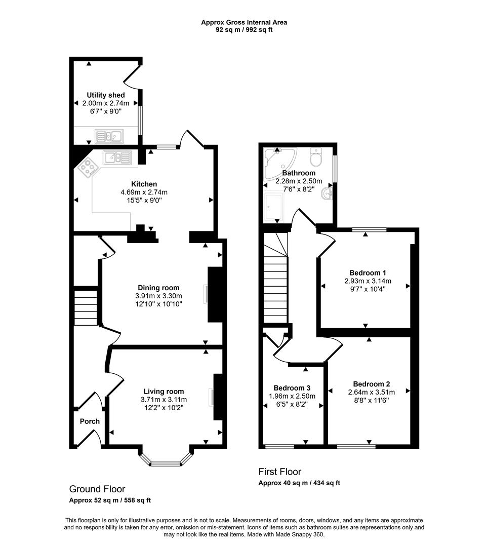 19, Victoria Avenue, Fishguard floorplan