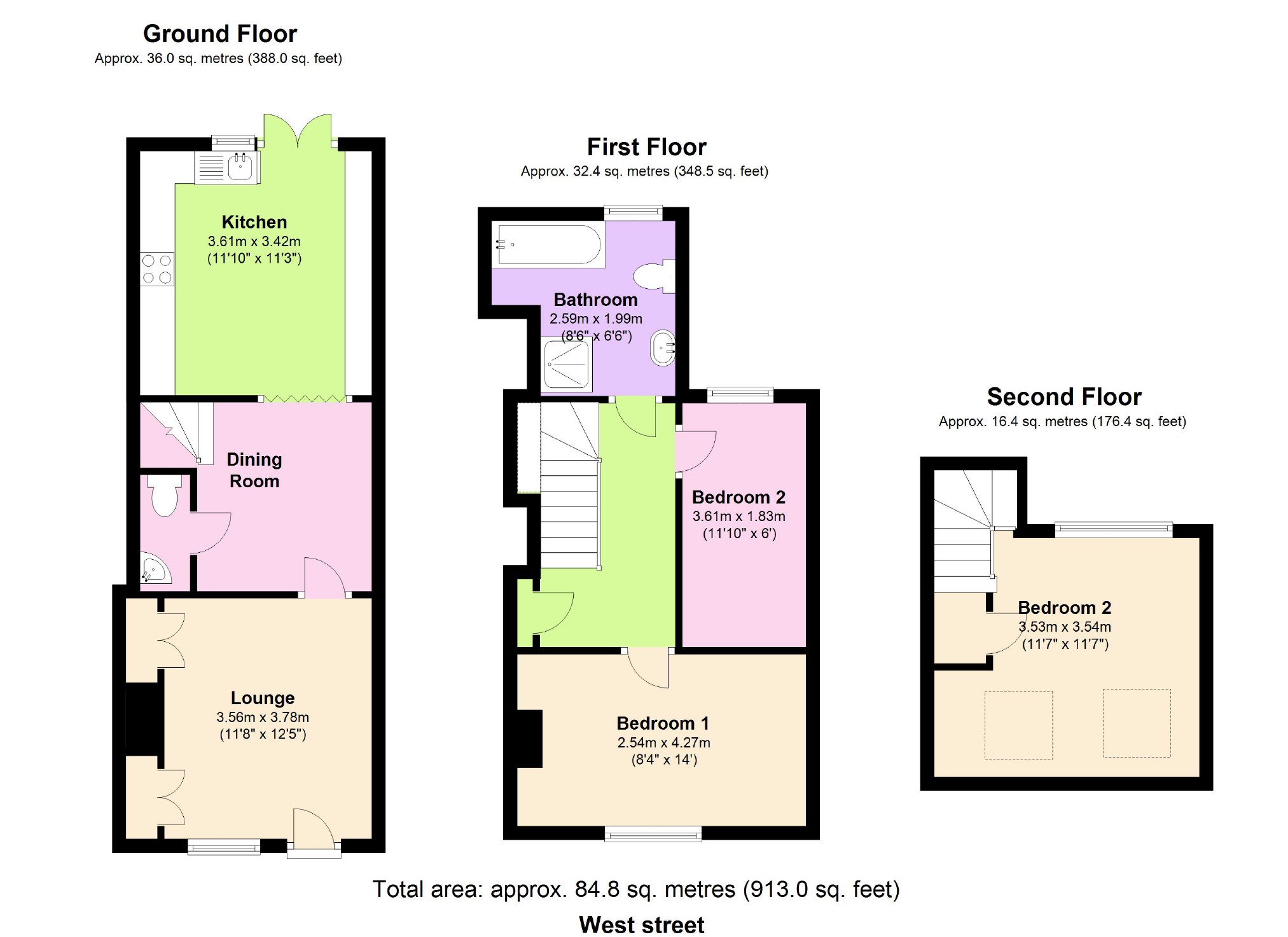 3 Bedrooms Terraced house for sale in West Street, Hertford, Hertfordshire SG13