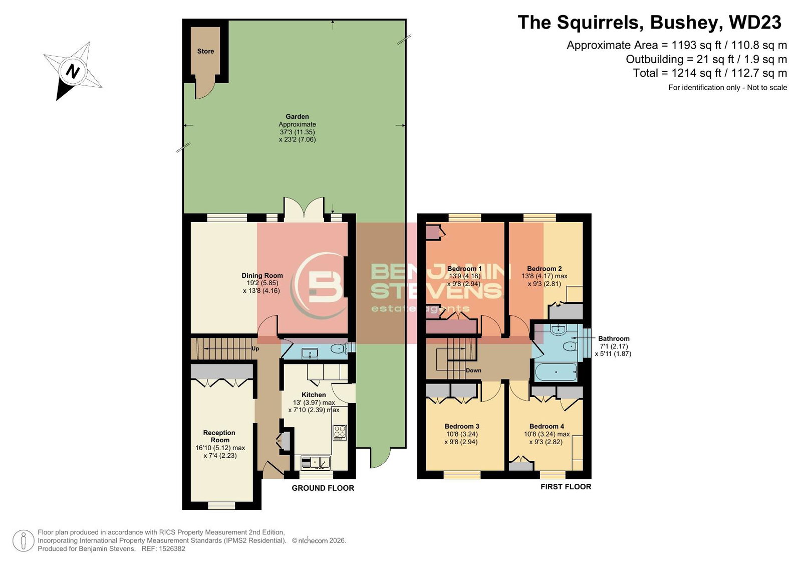 14, The Squirrels, Bushey floorplan