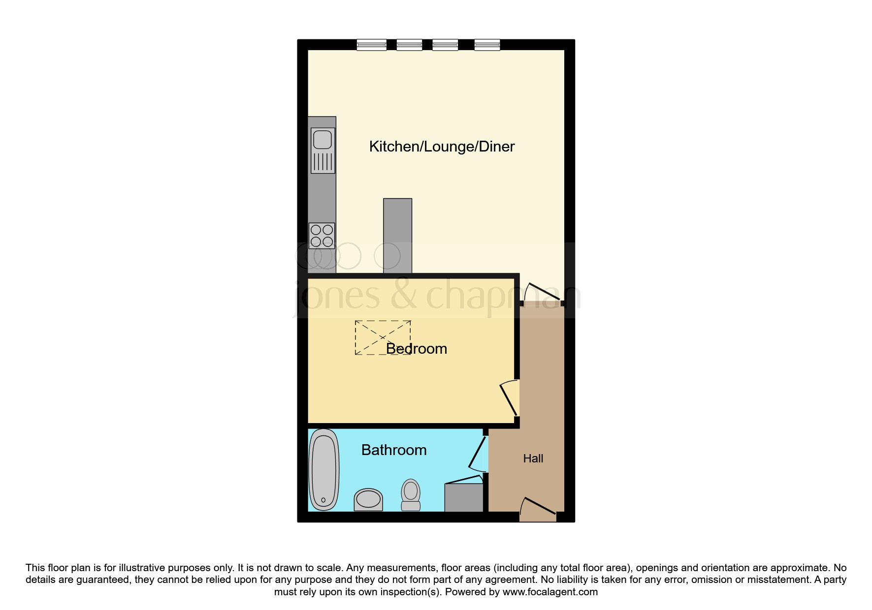 Flat 1, Market Court, Oliver Street, Birkenhead floorplan
