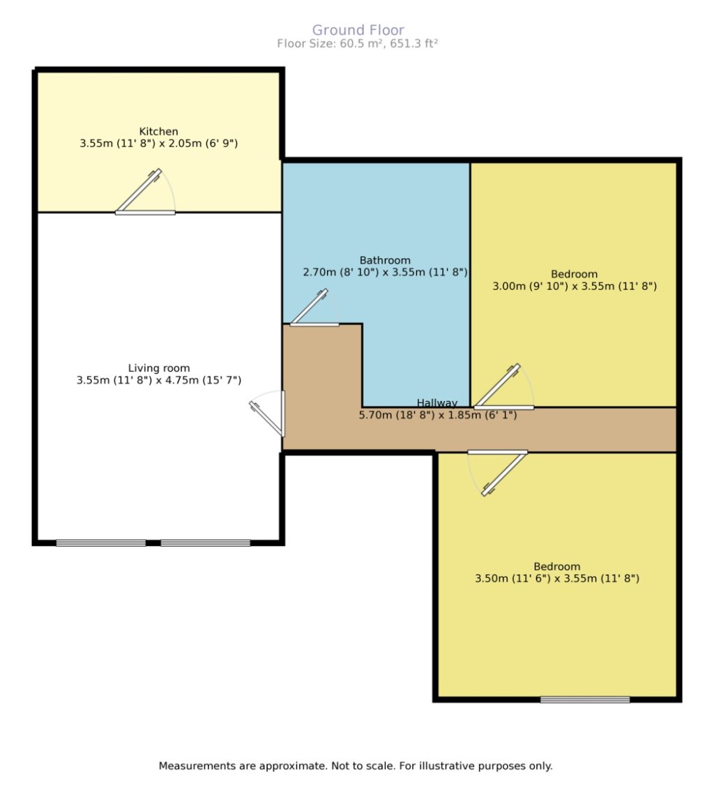 2 Bedrooms Flat to rent in Longley Road, London SW17