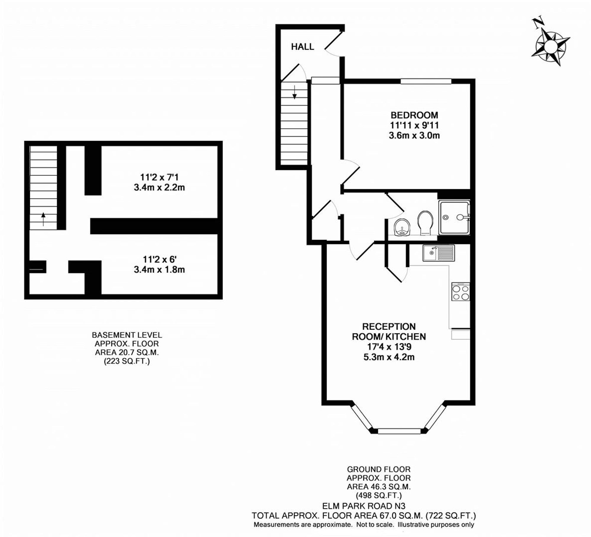 6a Elm Park Road, London floorplan