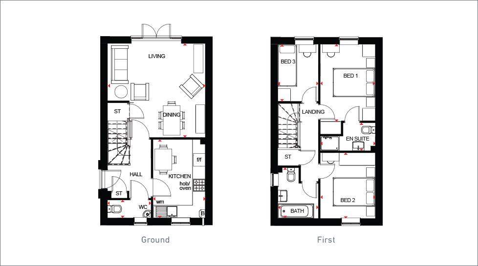 3 Bedrooms Town house for sale in Alexander Gate, Off Waterloo Road, Hanley, Stoke-On-Trent ST1