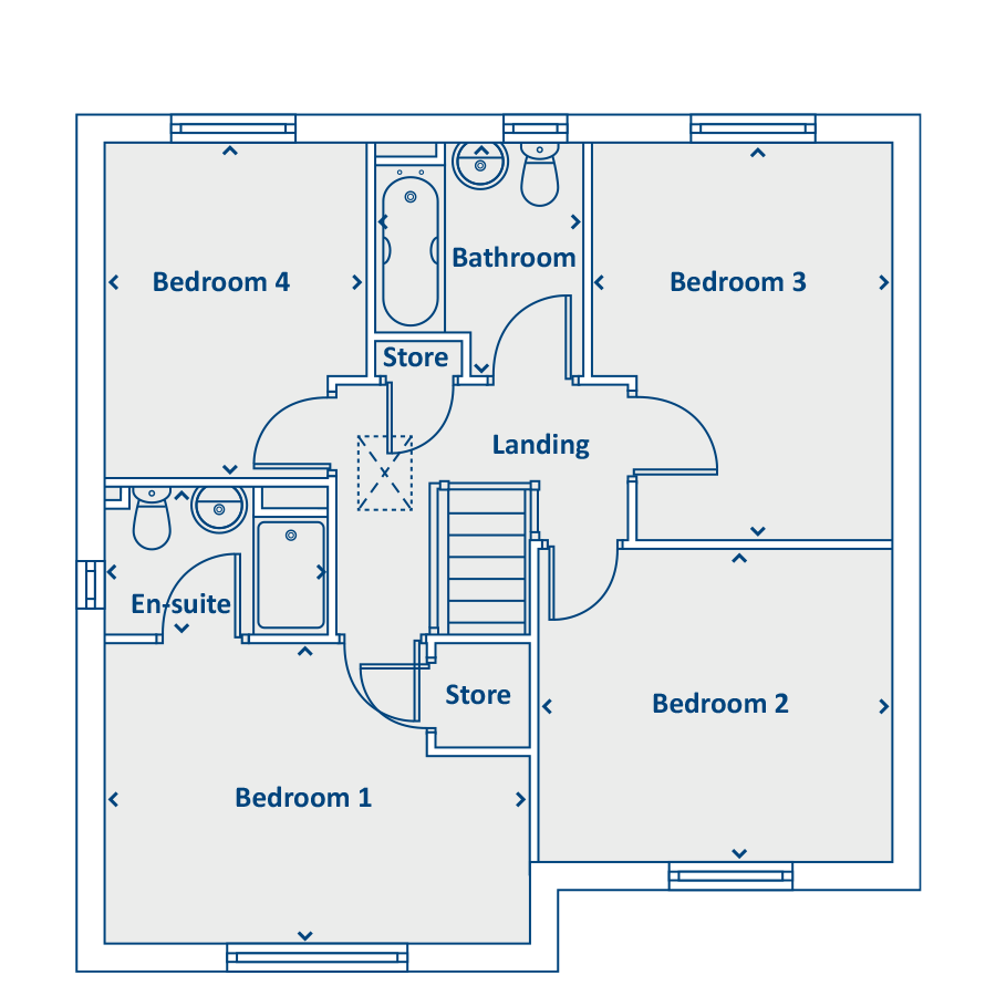 Plot 141, Off Beacon Lane, Cramlington floorplan