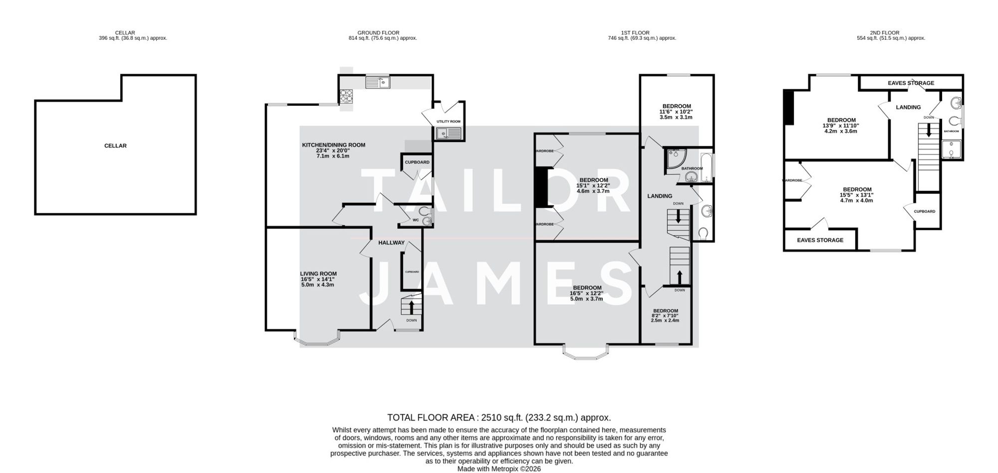 50 York Avenue, Hove floorplan