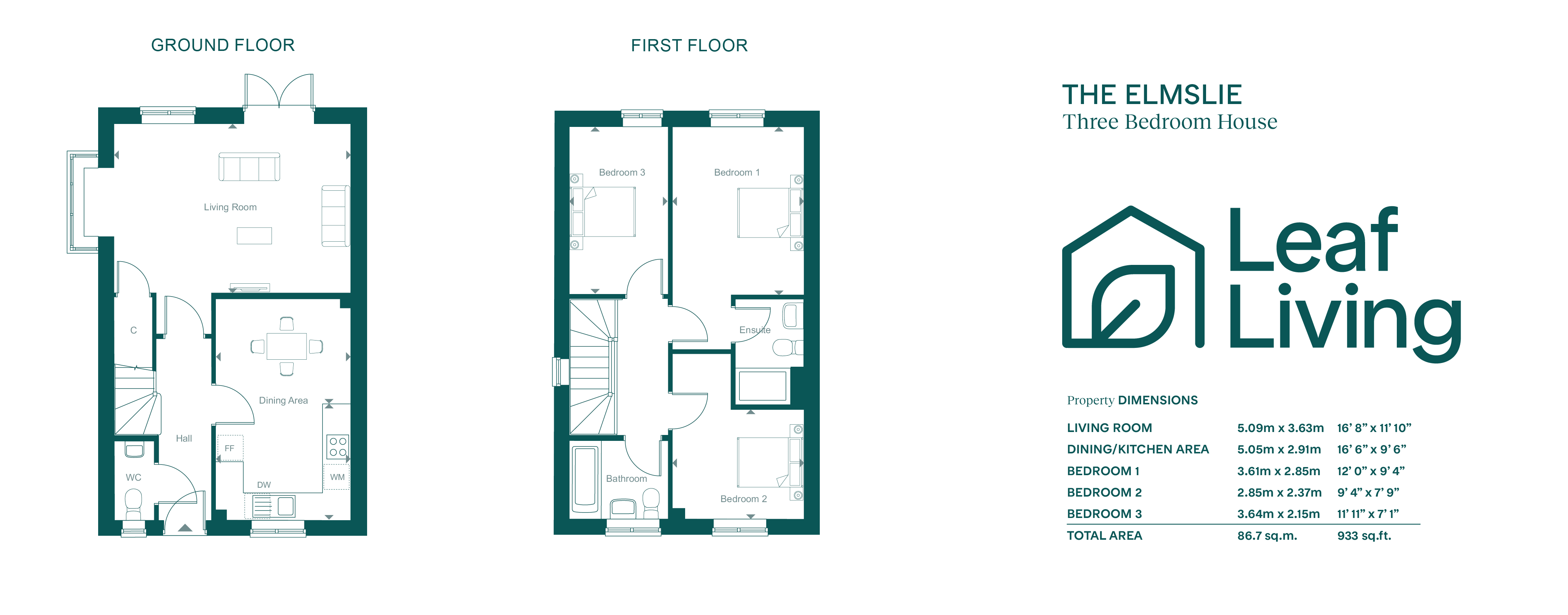 16 marling way - Elmslie RL flatfair, Leaf Living at Great Oldbury, Stonehouse, GL10, Stonehouse floorplan