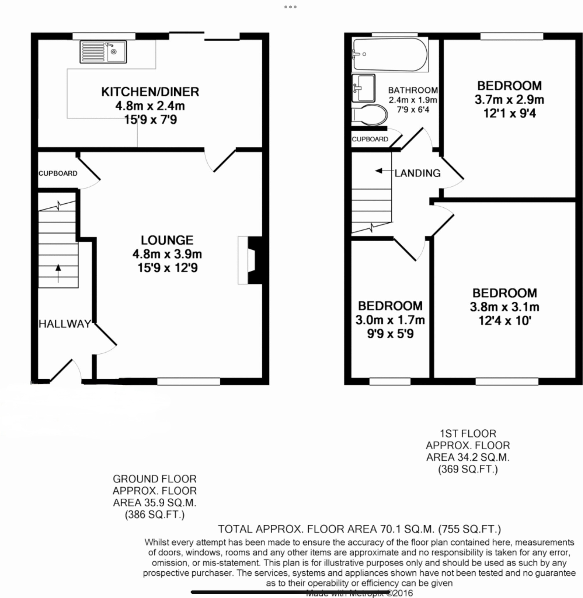 23, Brackendale, Chester floorplan