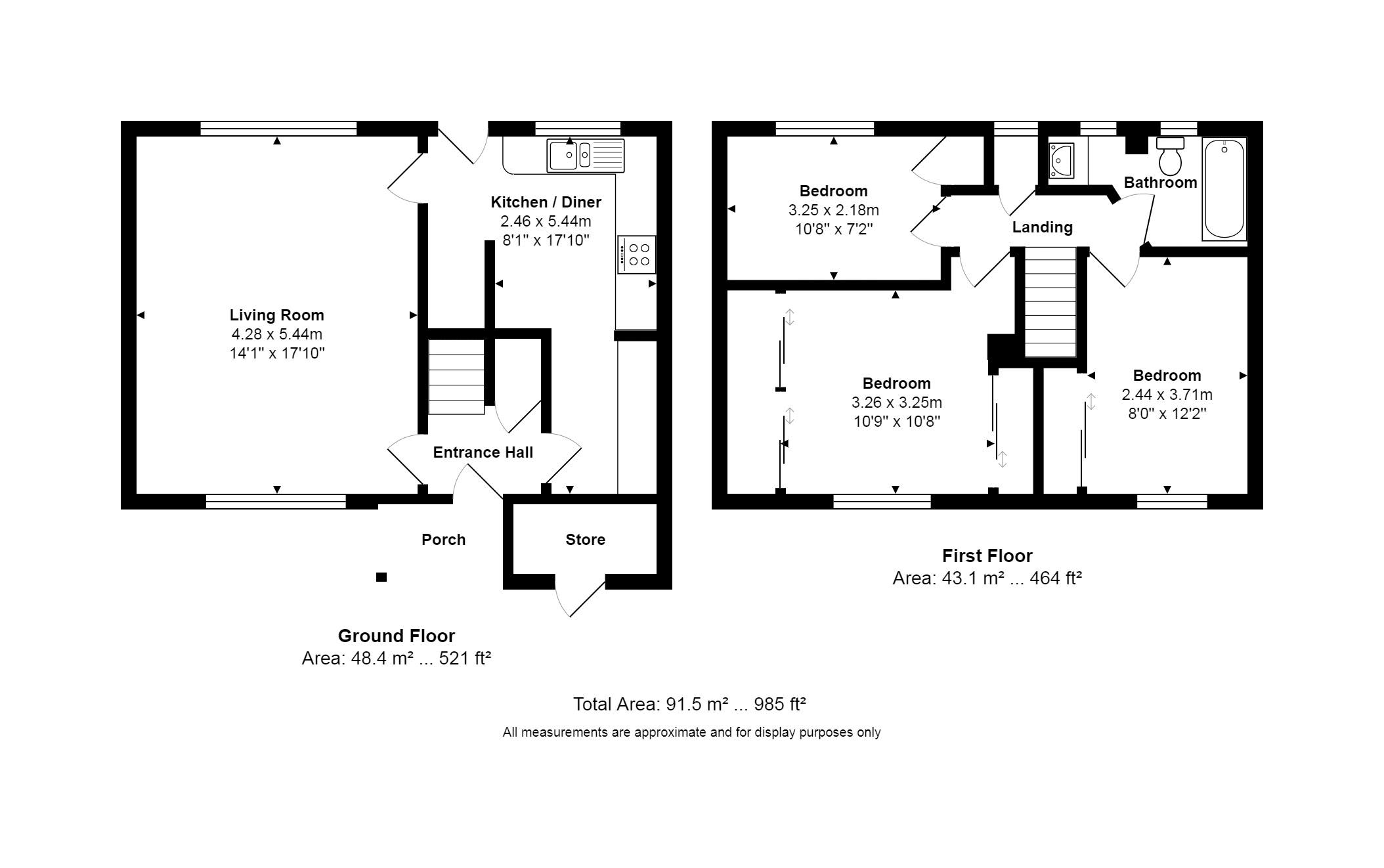 Lawrence Road, Wittering, Peterborough PE8, 3 bedroom terraced house to