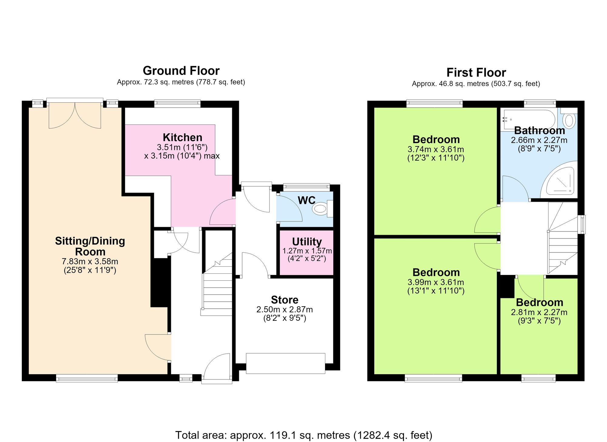 65c Long Lane, Wigan floorplan