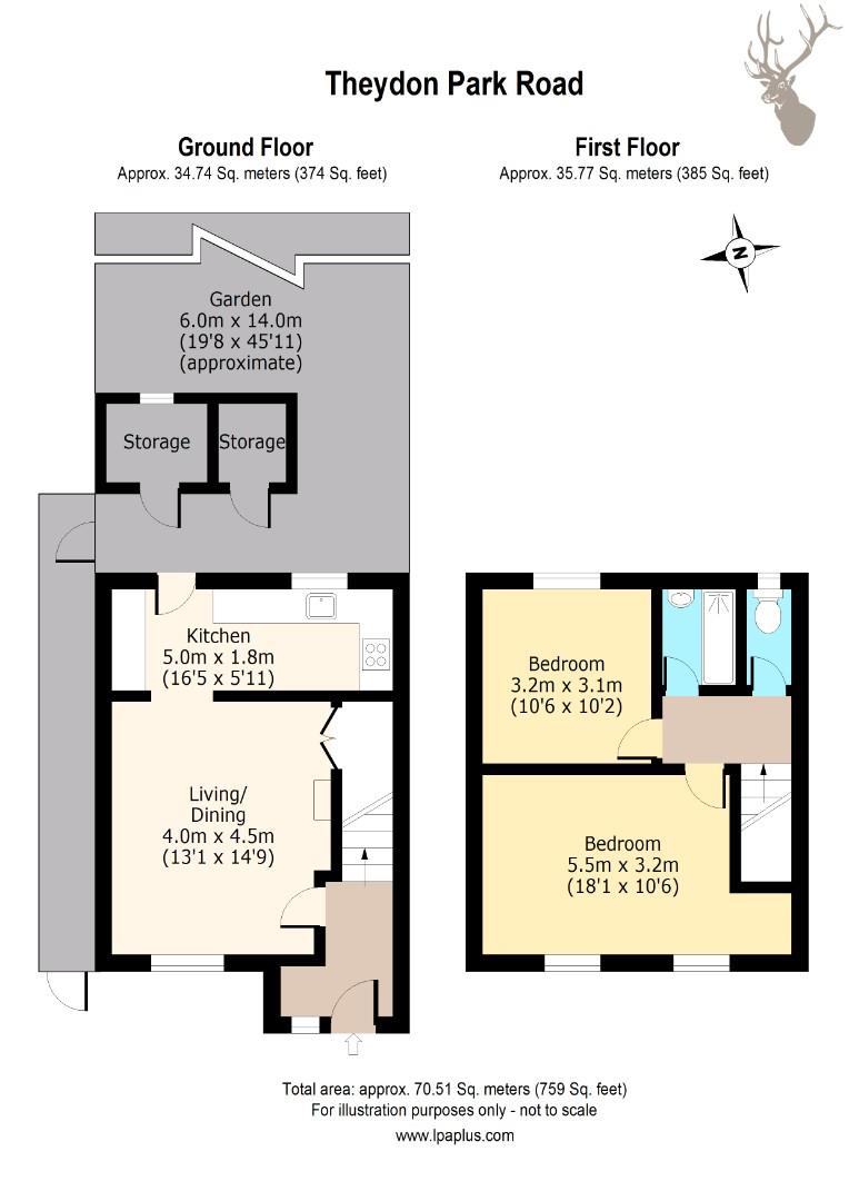 2 bed terraced house for sale in Theydon Park Road, Theydon Bois