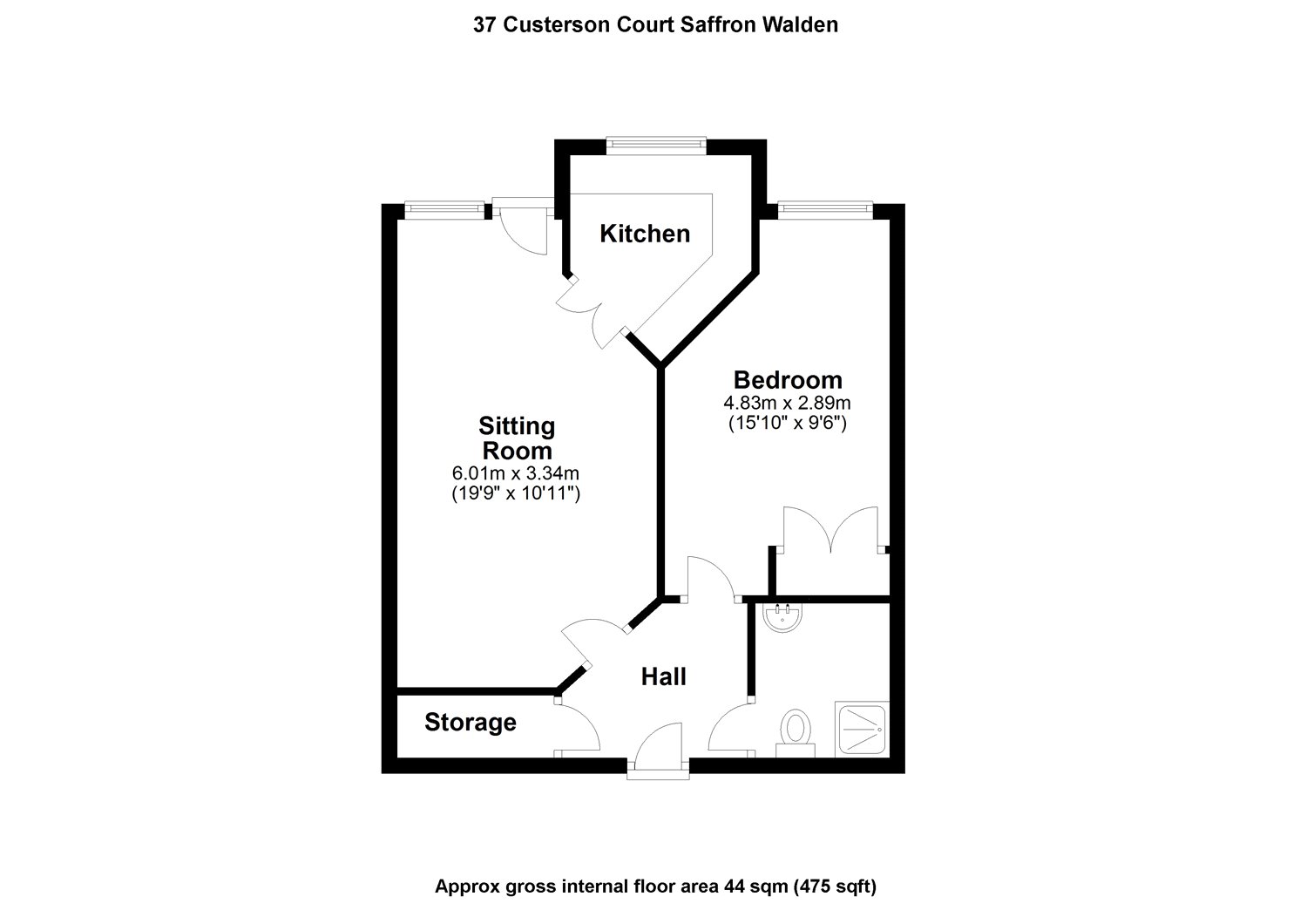 1 Bedrooms  for sale in Custerson Court, Saffron Walden, Essex CB11