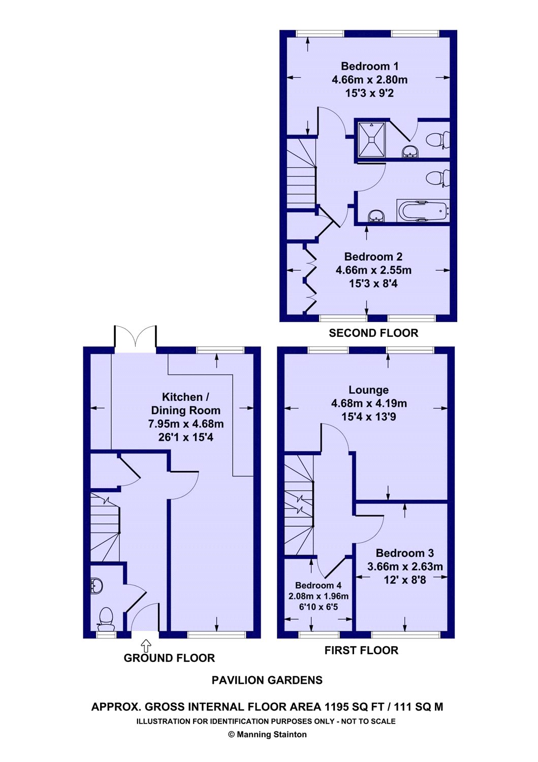 4, Pavilion Gardens, Pudsey floorplan