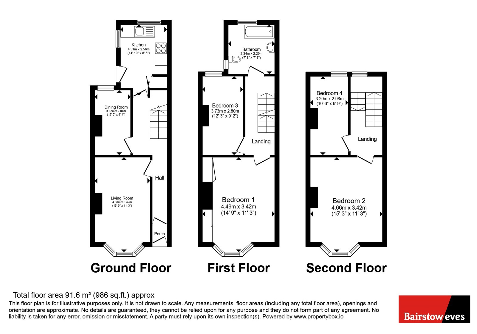57, Warren Road, Kent floorplan