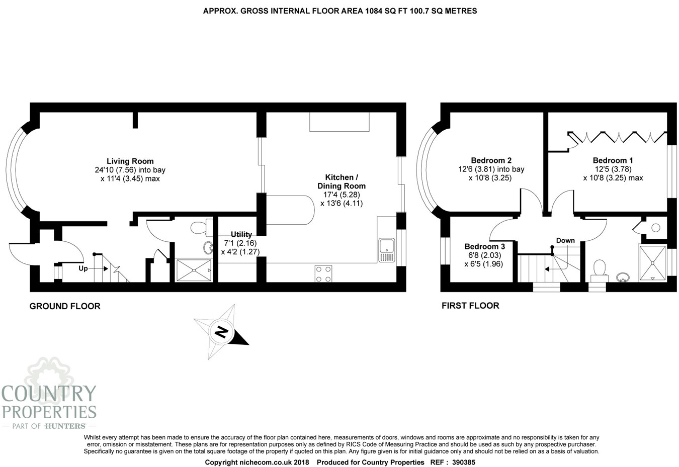 3 Bedrooms Semi-detached house for sale in Hillfield Avenue, Hitchin SG4