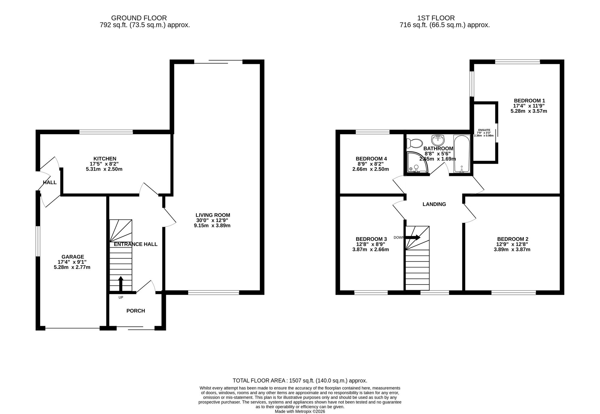 10 Mayfield View, Lymm floorplan