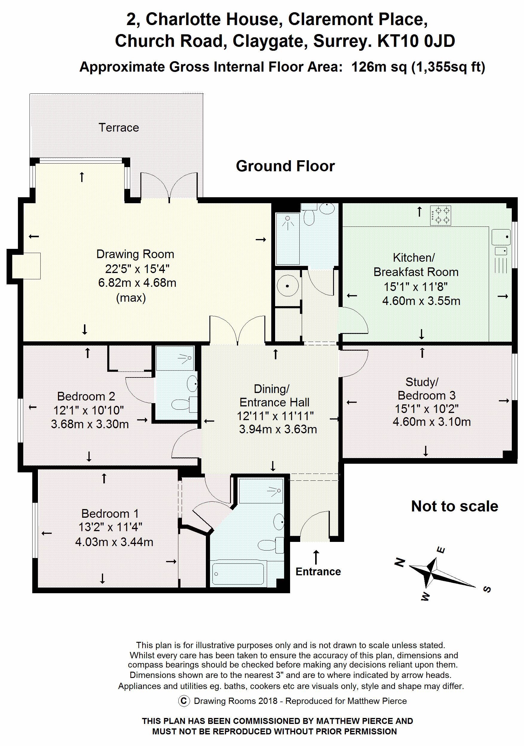 3 Bedrooms Flat for sale in Church Road, Claygate, Esher KT10