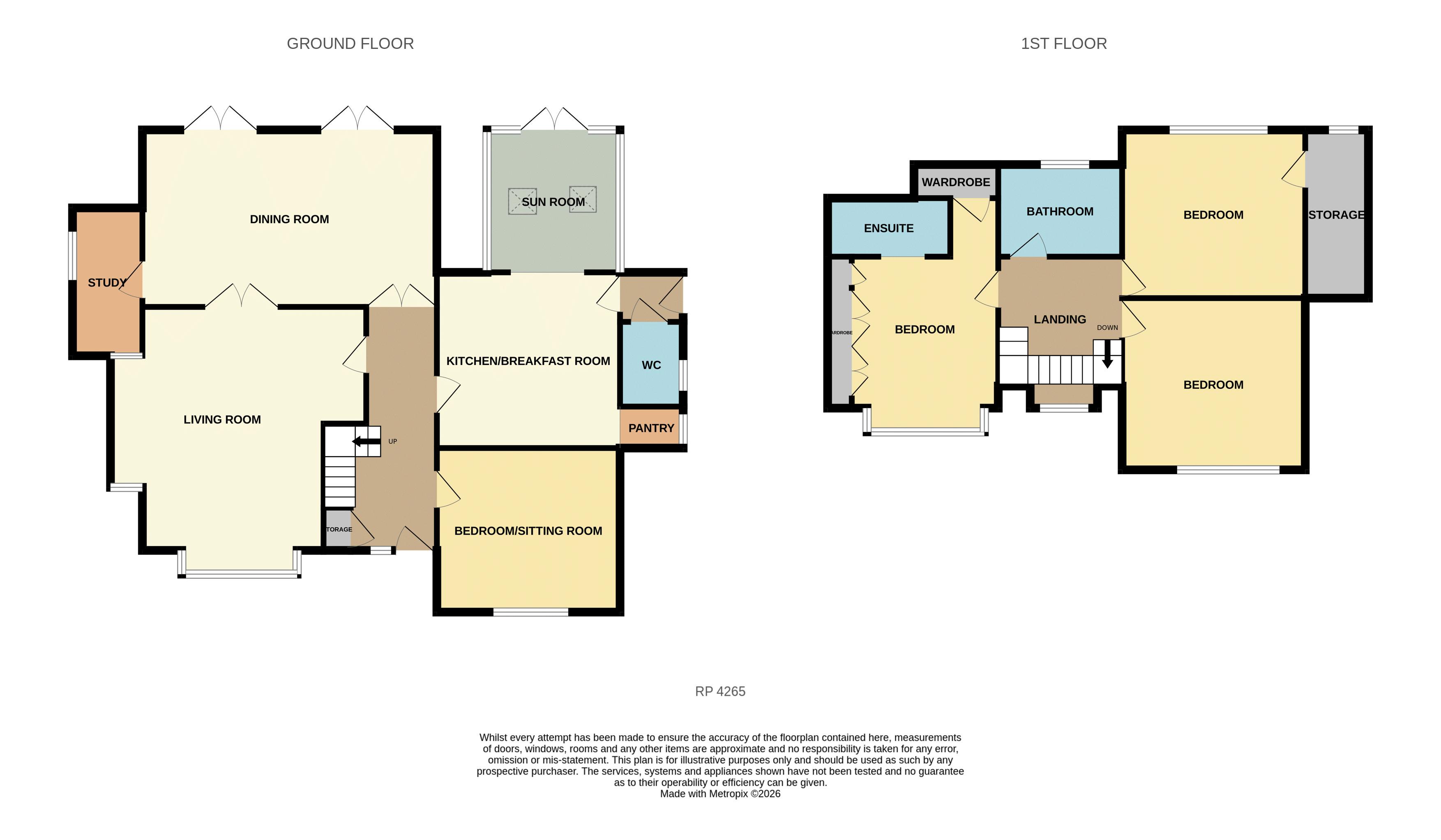 65, Brompton Avenue, Colwyn Bay floorplan