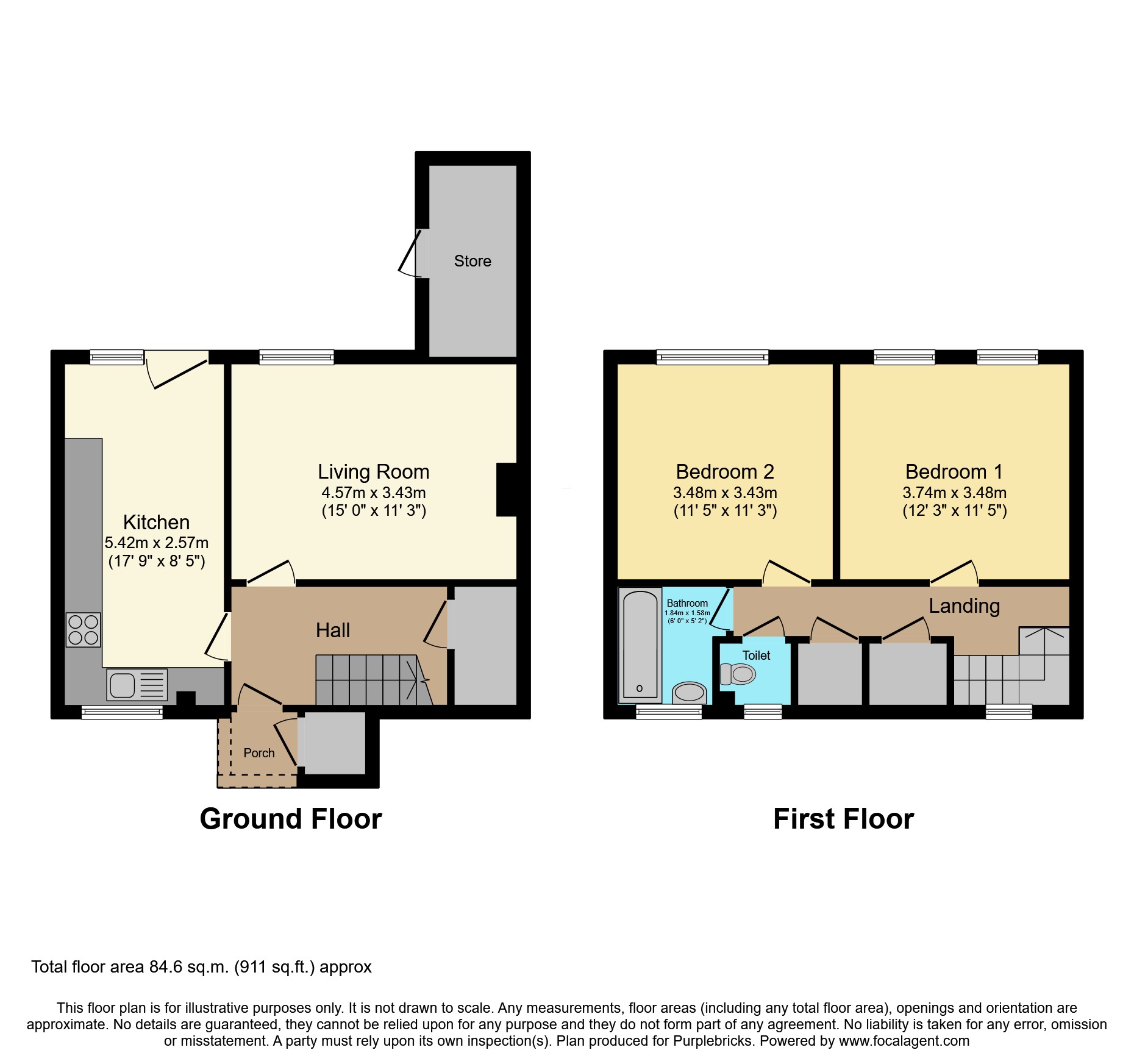 13, Hornbeam Gardens, Bulwell, Nottingham floorplan