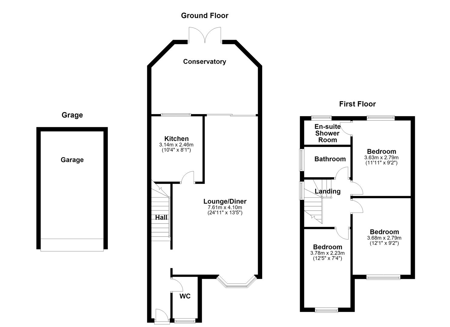 6, Poplar Close, South Ockendon floorplan