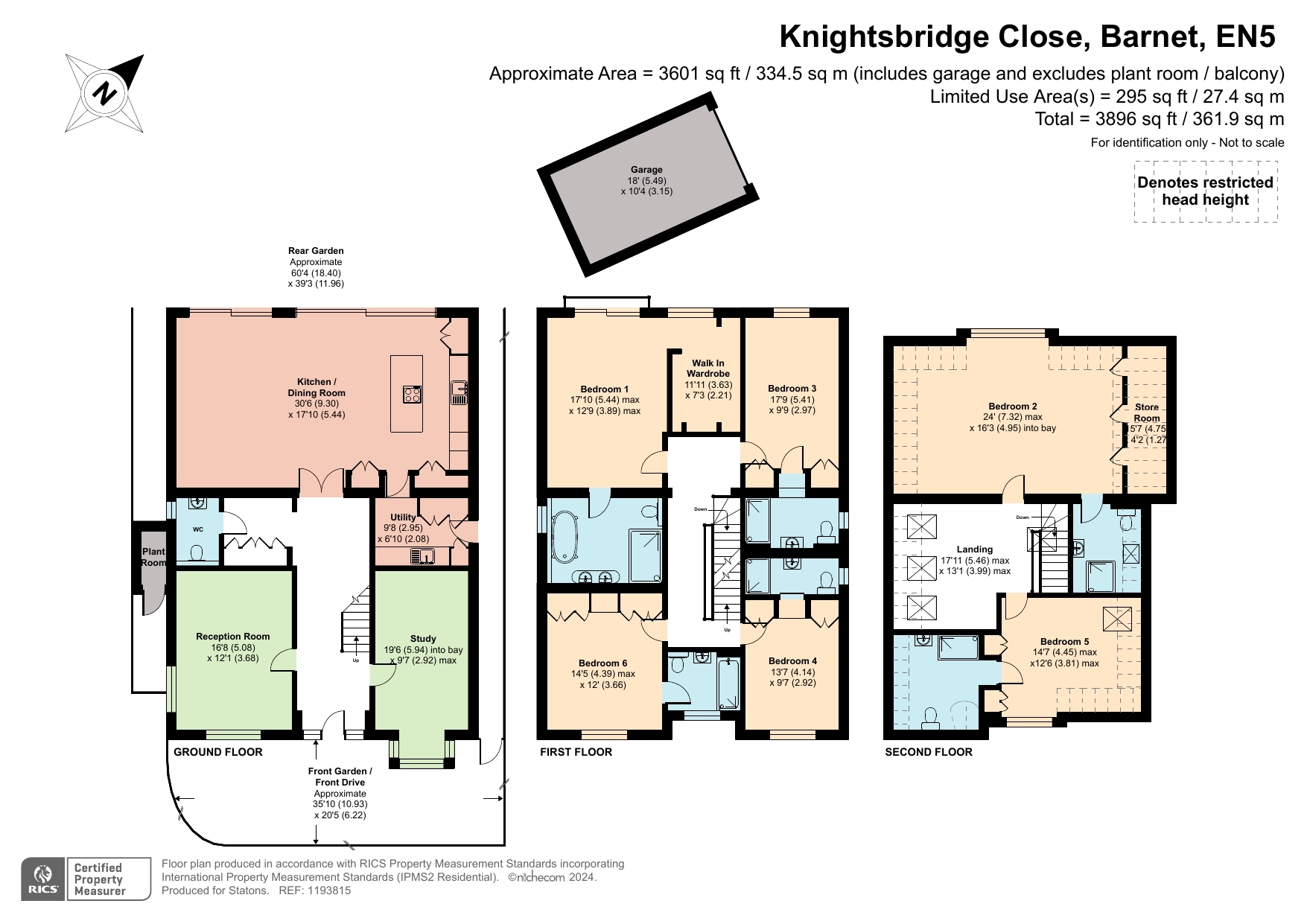 2, Knightsbridge Close, Arkley floorplan