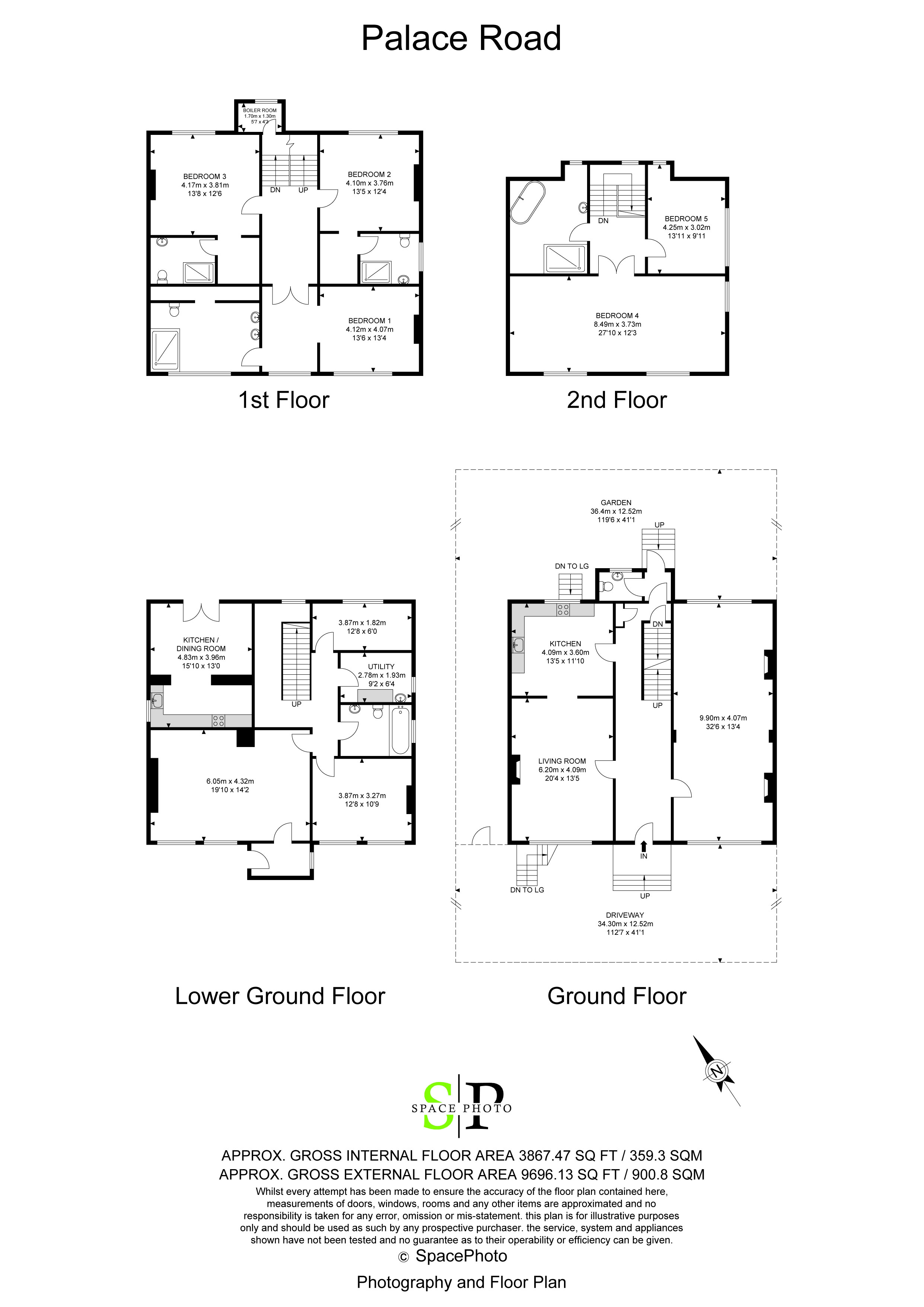 29, Palace Road, East Molesey floorplan