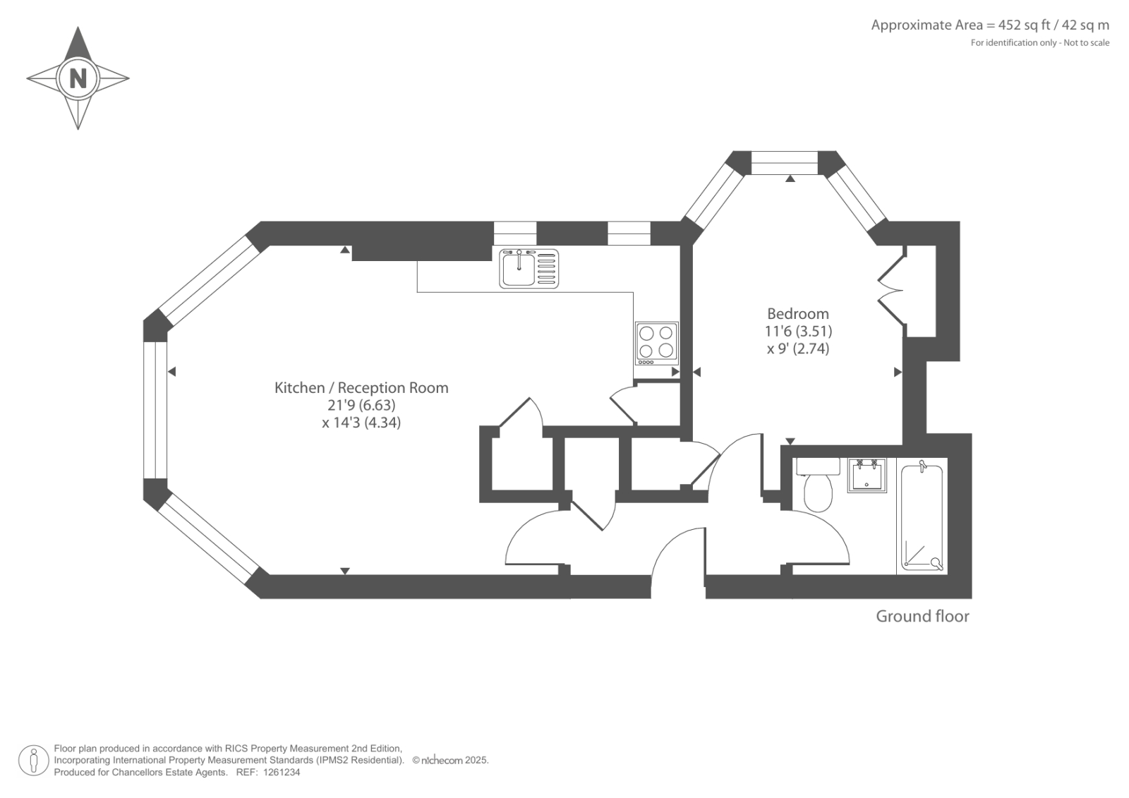 Flat 1 Fitzjohns Mansions, 10, Netherhall Gardens, London floorplan