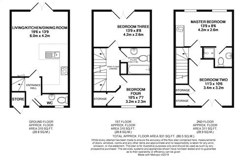 4 Bedrooms Terraced house for sale in Mears Beck Close, Heysham, Morecambe LA3