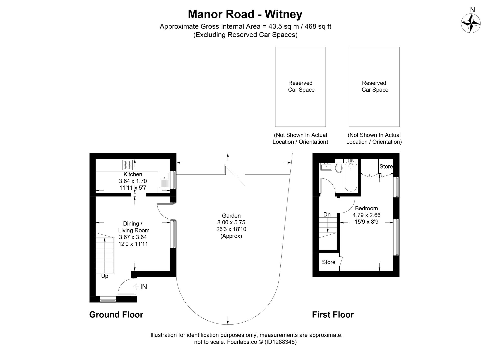 134 Manor Road, Witney floorplan