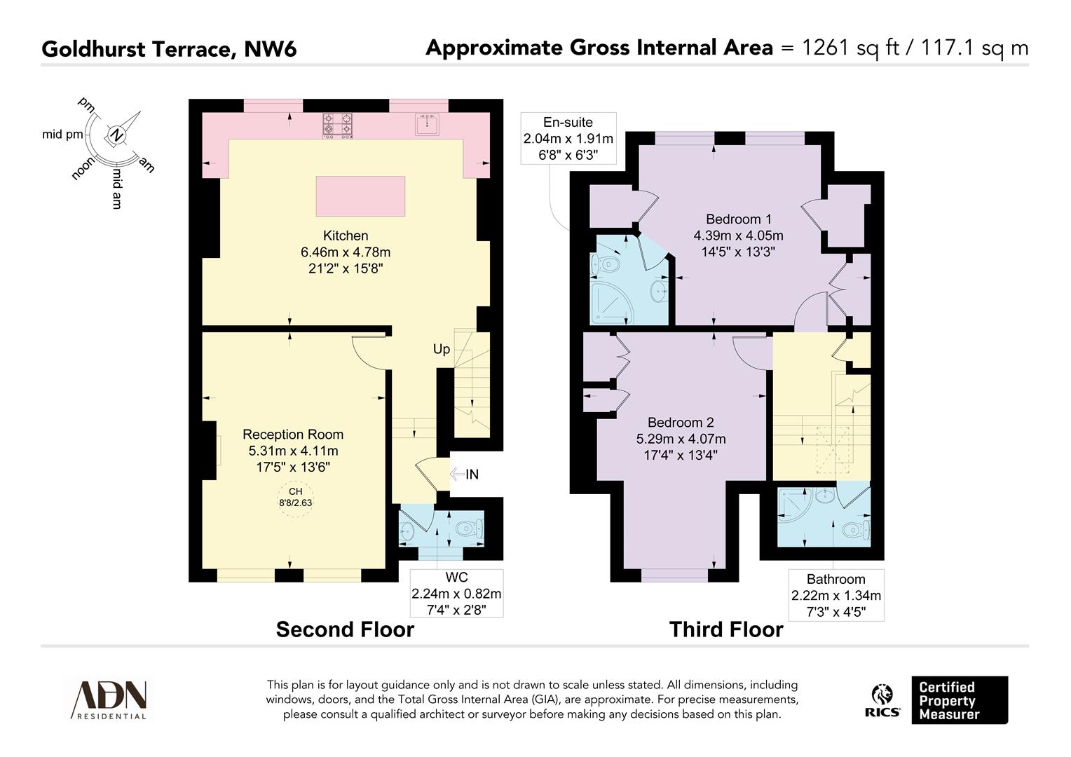 Flat C, Fifty Eight, Goldhurst Terrace, London floorplan