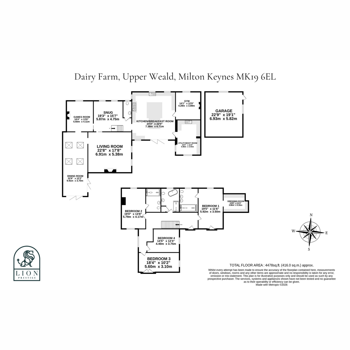 Dairy Farm, Upper Weald, Milton Keynes floorplan