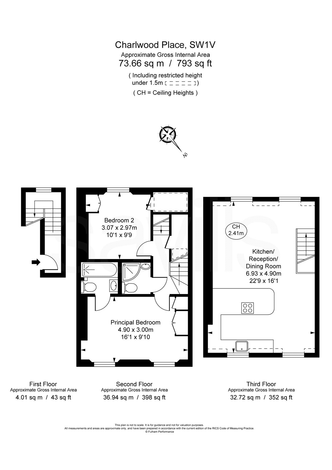 8D, Charlwood Place, London floorplan