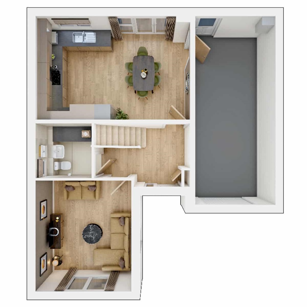 The Hubham - Plot 258, Millstream Meadows, Booth Lane, Middlewich floorplan
