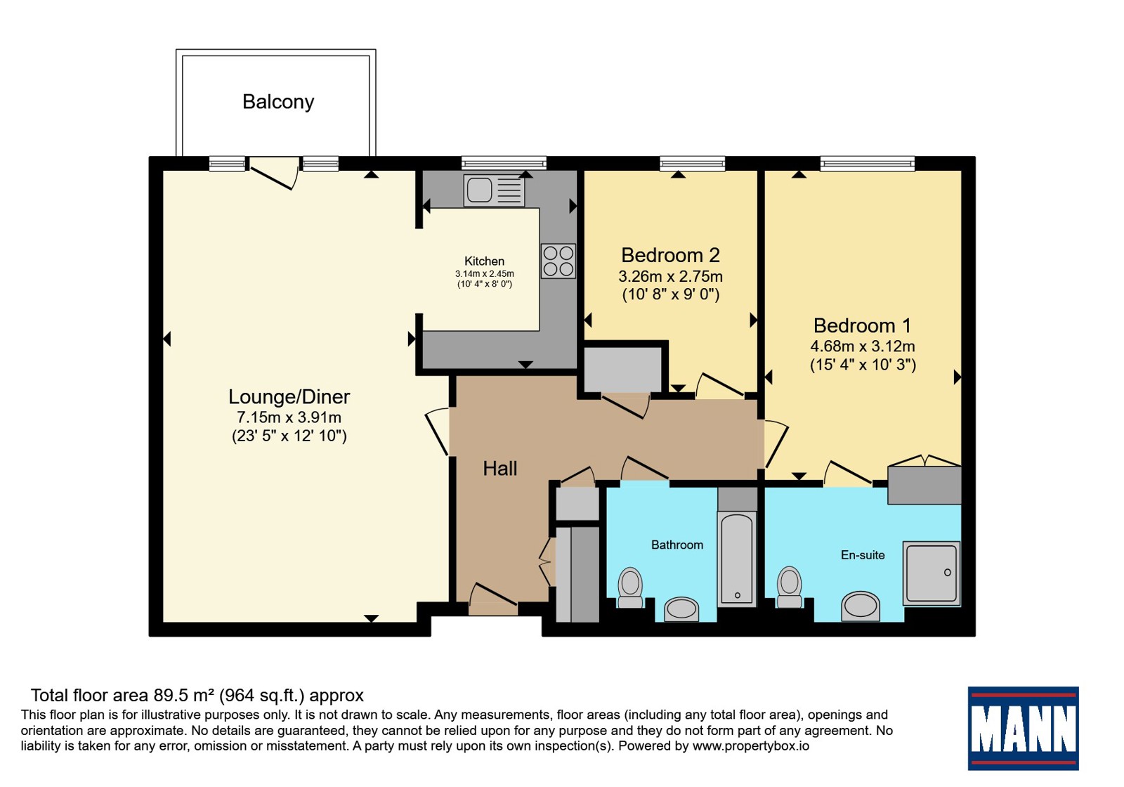 Flat 34 Meadow Court, 15, Hamilton Road, Hampshire floorplan