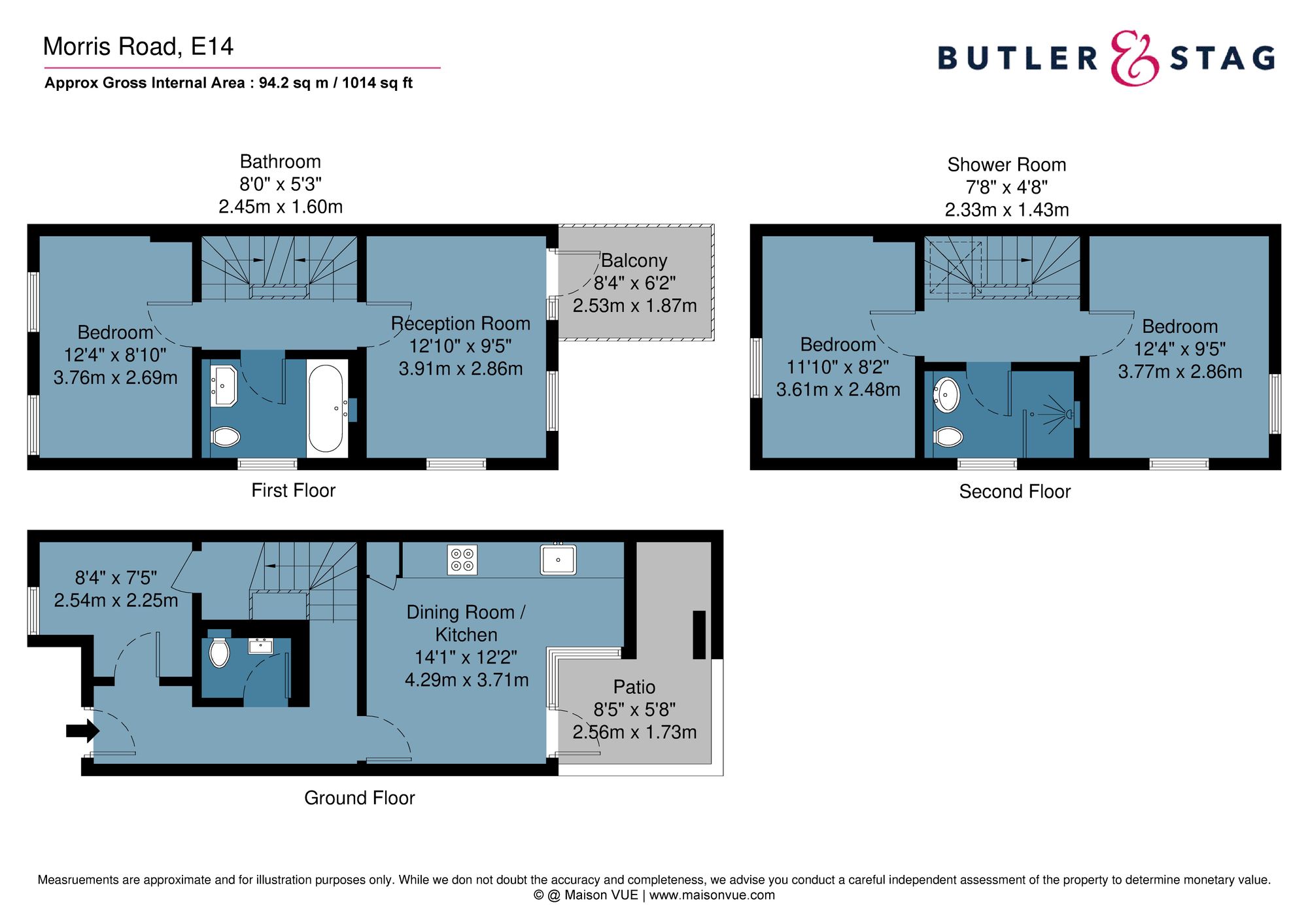 24b Morris Road, London floorplan