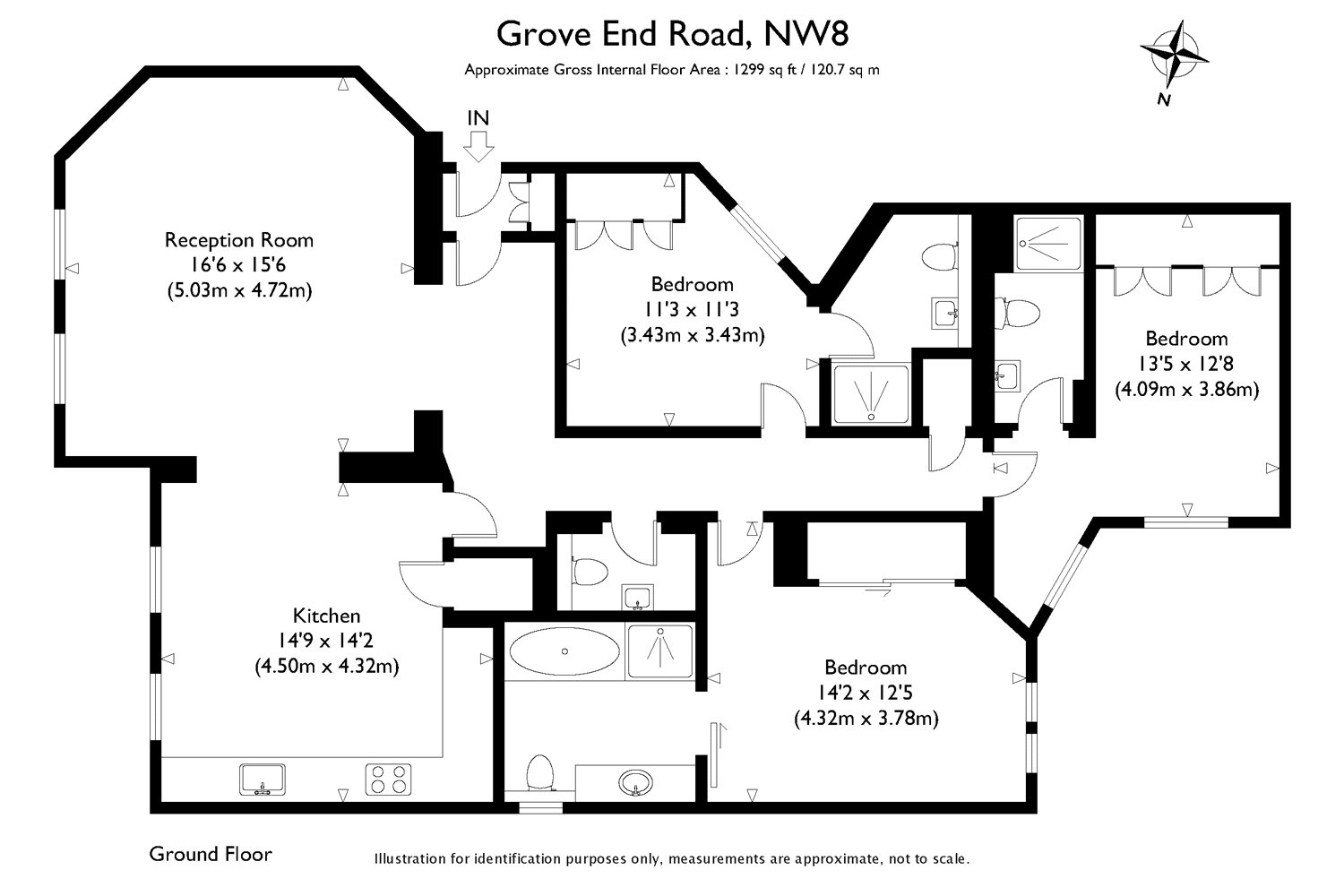 3 Bedrooms Flat to rent in The Hall, 23A Grove End Road, London NW8