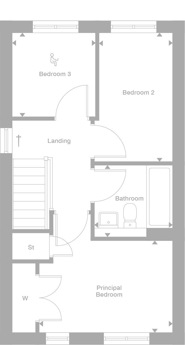 "Urquhart Mid" at Kilbowie Road, Clydebank G81, 3 bedroom mews house