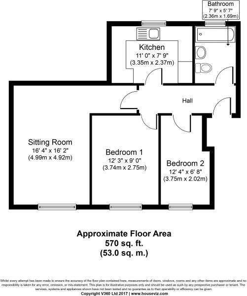 2 Bedrooms Flat for sale in Ascot Court, Aldershot GU11
