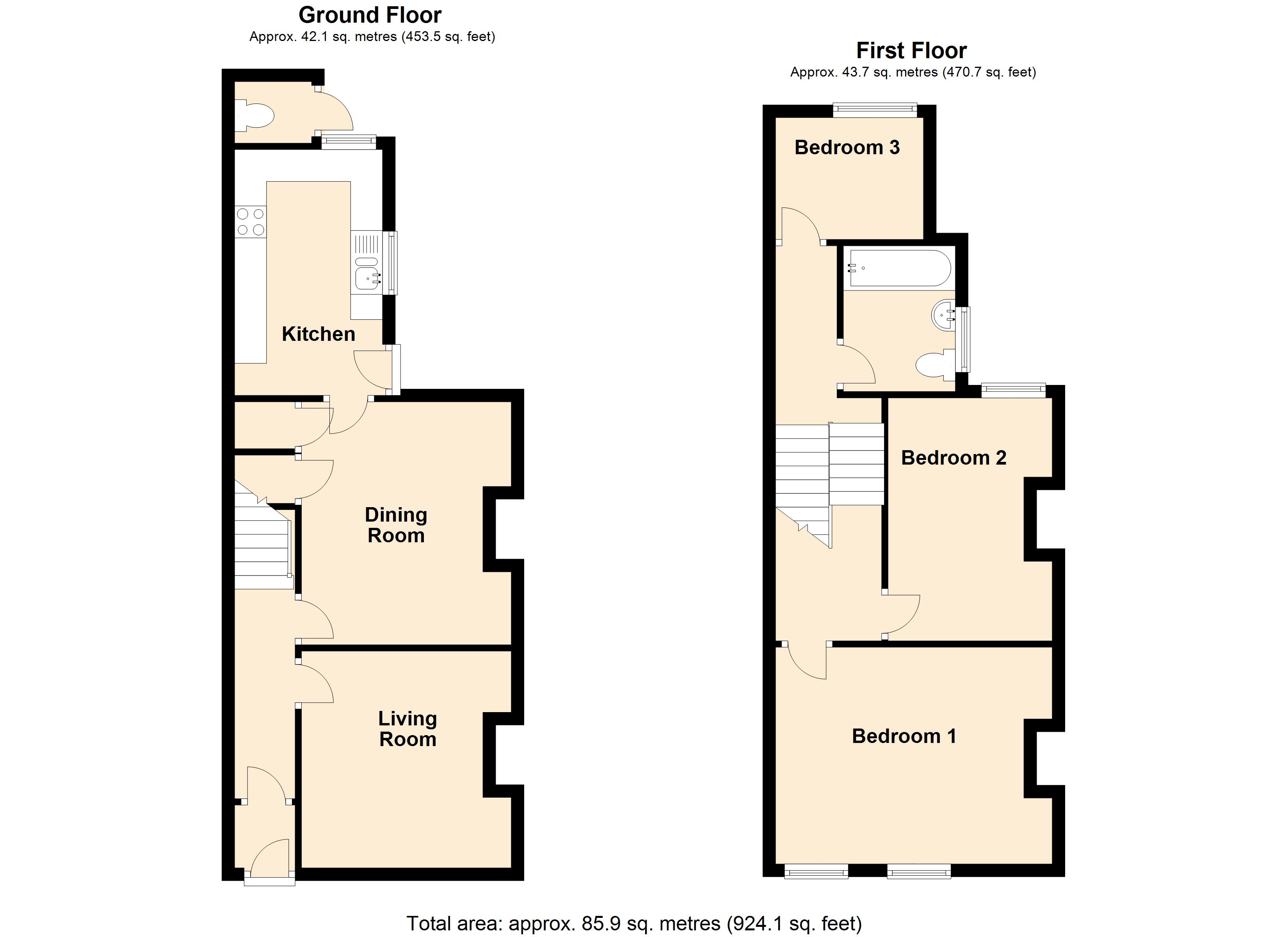 Egremont Road, Exmouth EX8, 3 bedroom terraced house for sale