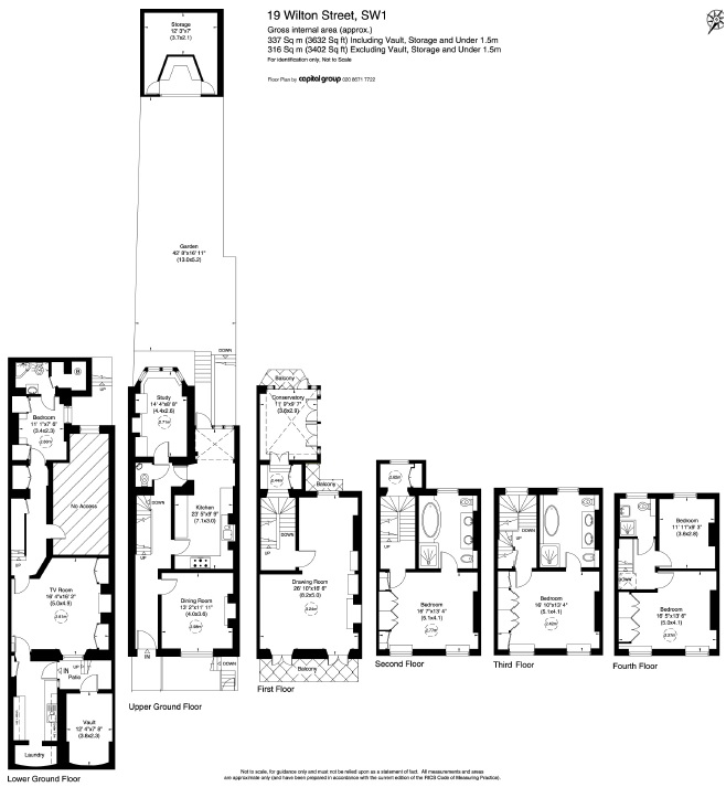 5 Bedrooms Terraced house for sale in Wilton Street, Belgravia SW1X