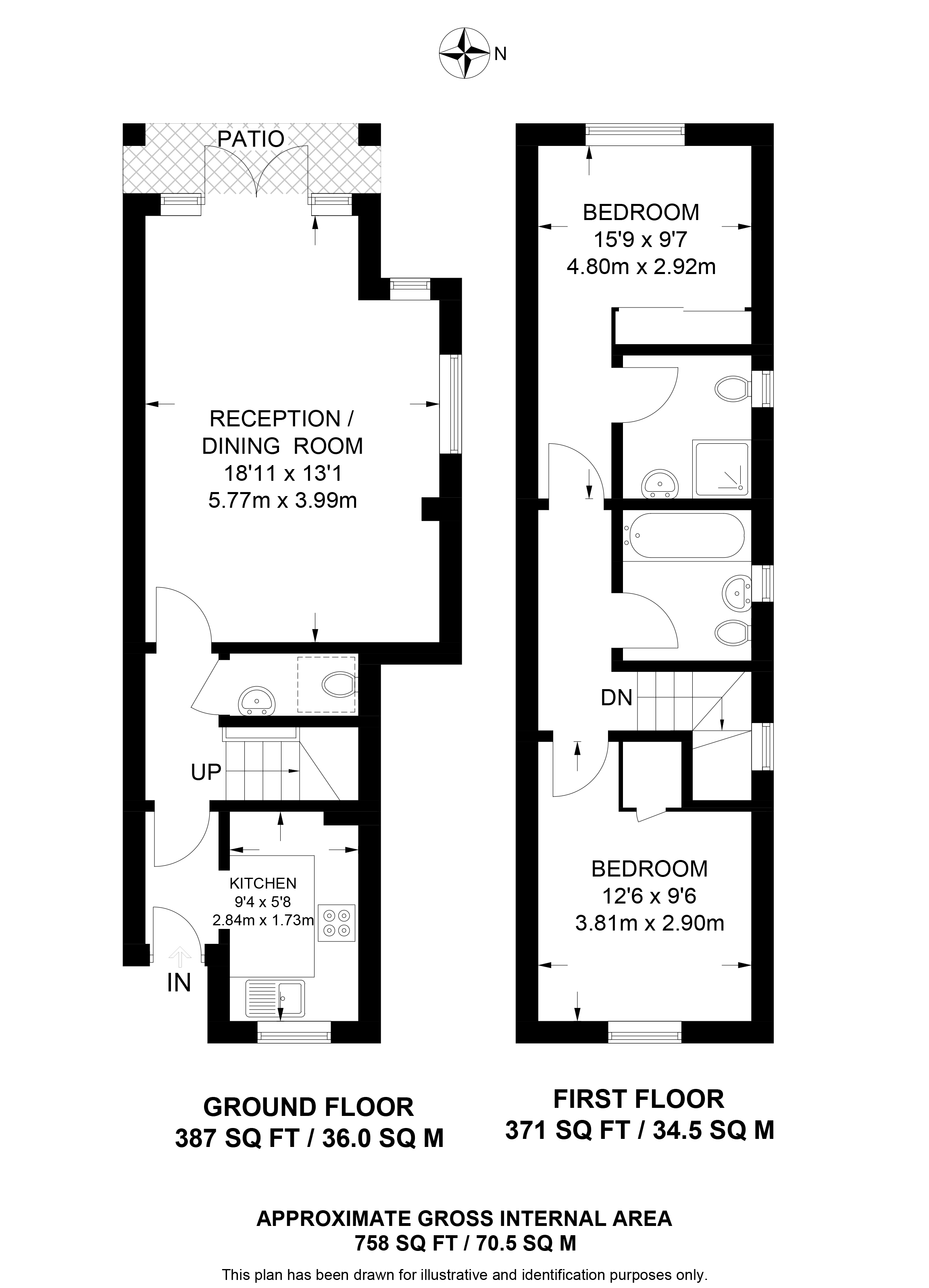 22, Coley Hill, Reading floorplan