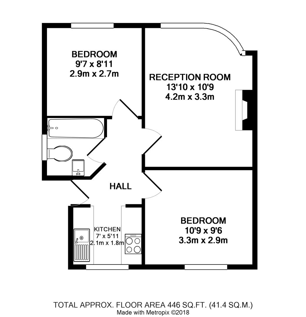 2 Bedrooms Flat to rent in Beauchamp Road, Twickenham TW1