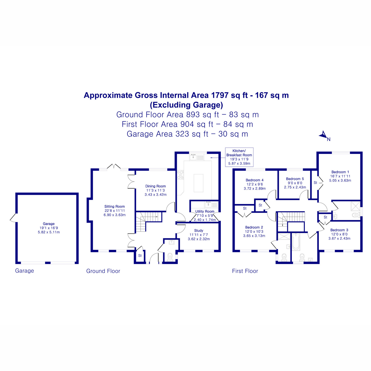 28, Cotswolds Way, Calvert Green floorplan
